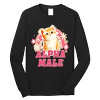 Alpha Male Cat Kitten Funny For Men Women Long Sleeve Shirt