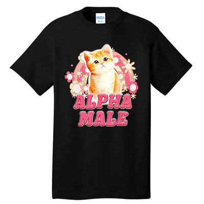 Alpha Male Cat Kitten Funny For Men Women Tall T-Shirt