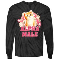 Alpha Male Cat Kitten Funny For Men Women Tie-Dye Long Sleeve Shirt