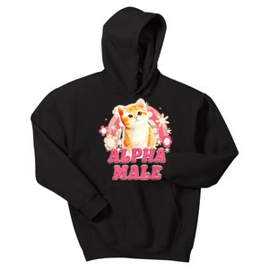 Alpha Male Cat Kitten Funny For Men Women Kids Hoodie