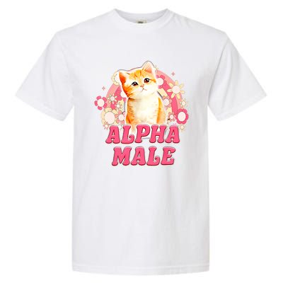 Alpha Male Cat Kitten Funny For Men Women Garment-Dyed Heavyweight T-Shirt