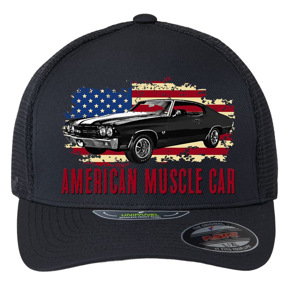 American Muscle Car Flexfit Unipanel Trucker Cap