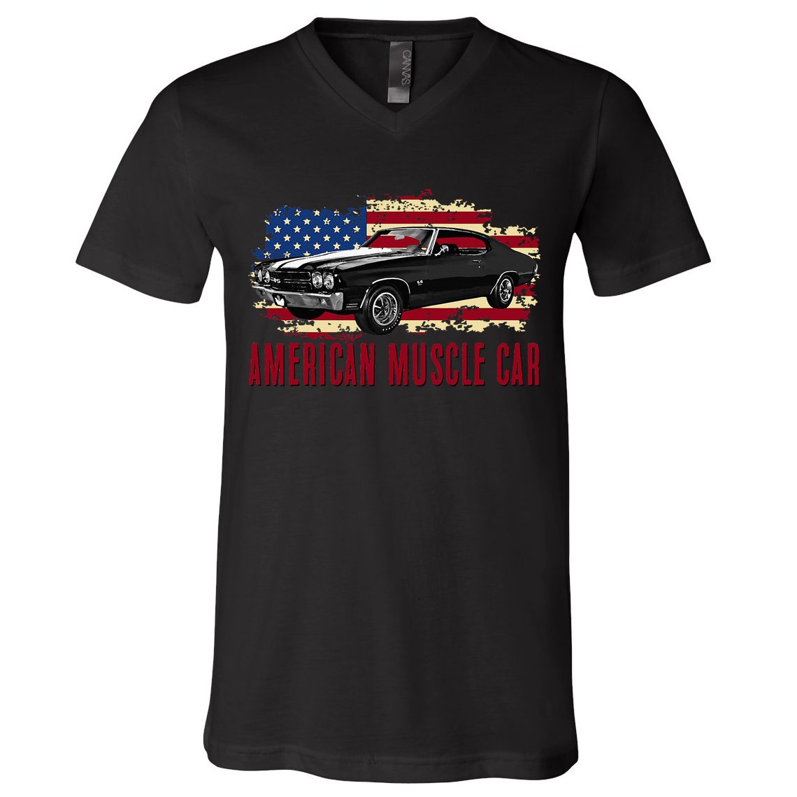 American Muscle Car V-Neck T-Shirt