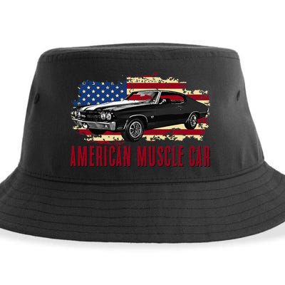 American Muscle Car Sustainable Bucket Hat