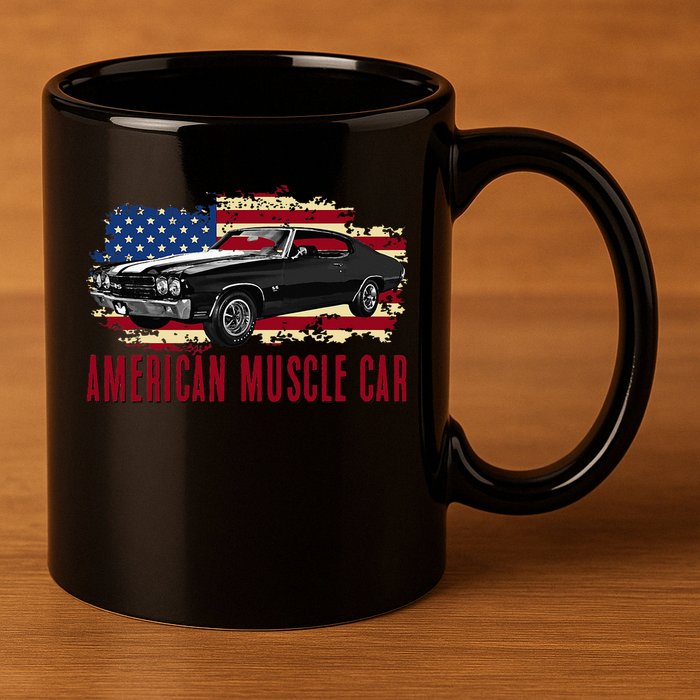 American Muscle Car 11oz C Handle Ceramic Mug