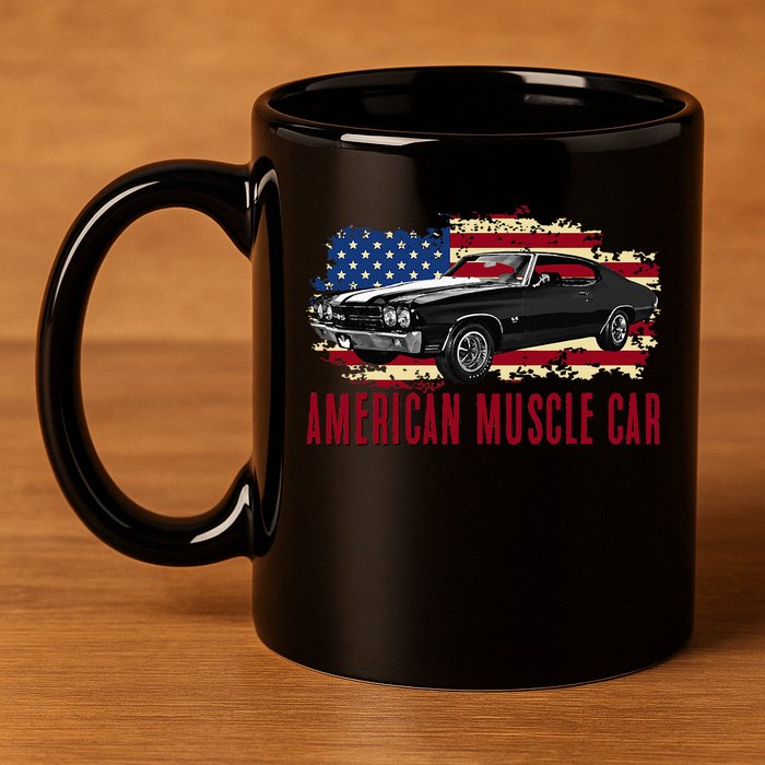 American Muscle Car 11oz C Handle Ceramic Mug