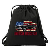 American Muscle Car Drawstring Bag