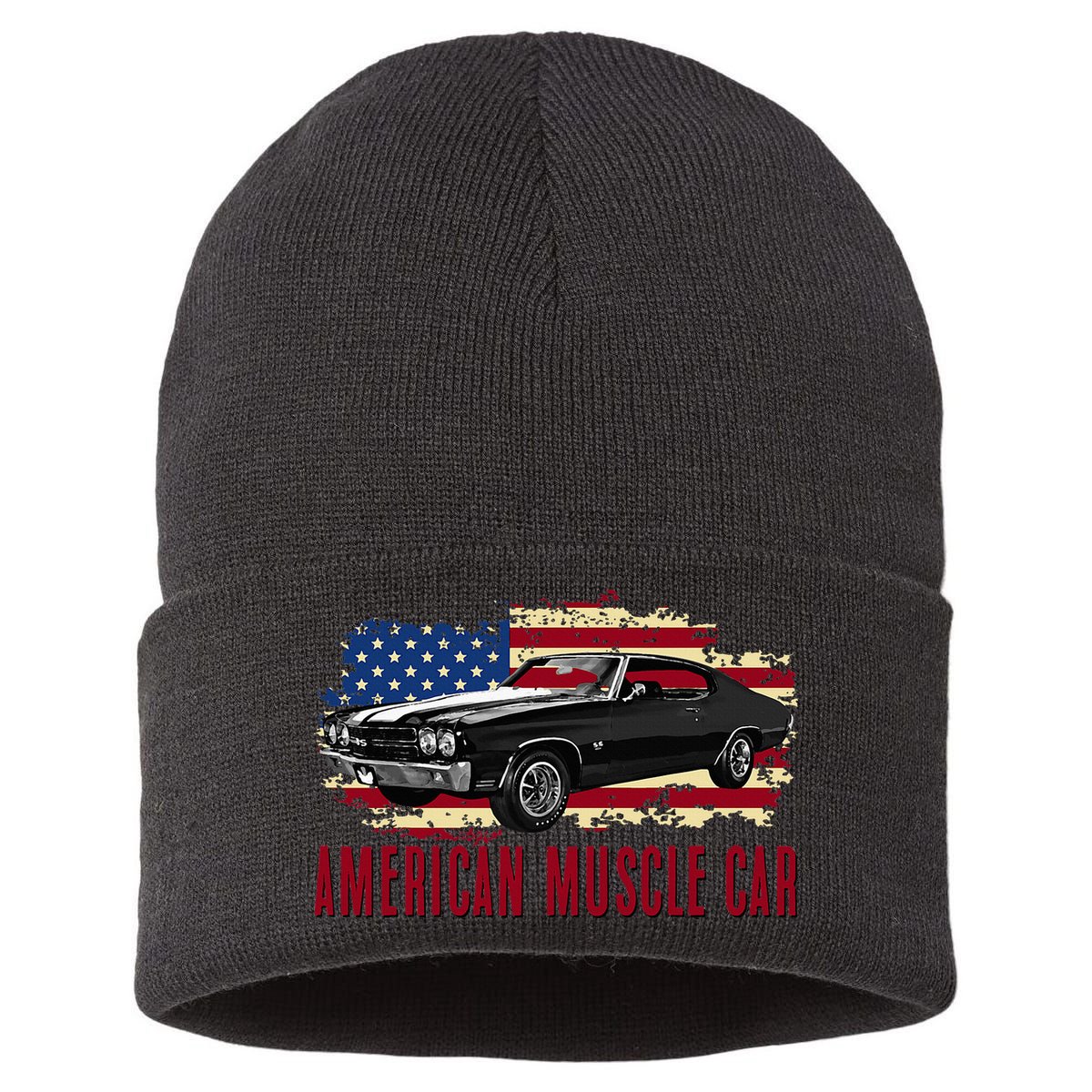 American Muscle Car Sustainable Knit Beanie