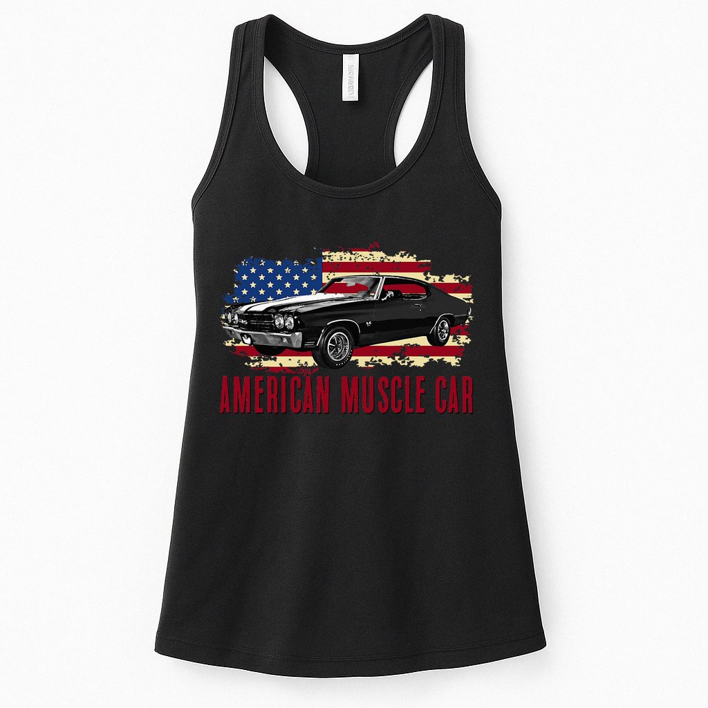 American Muscle Car Womens Tank Top