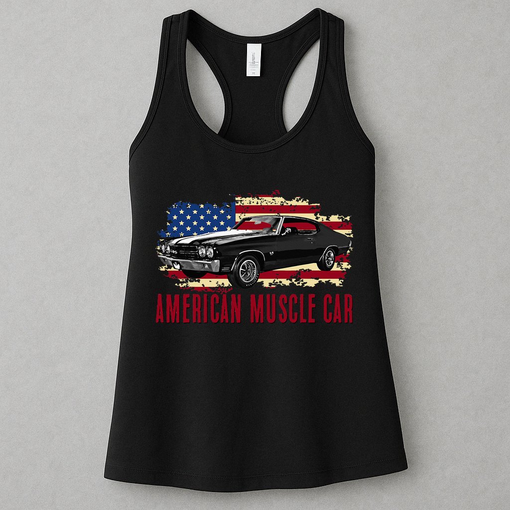 American Muscle Car Womens Tank Top