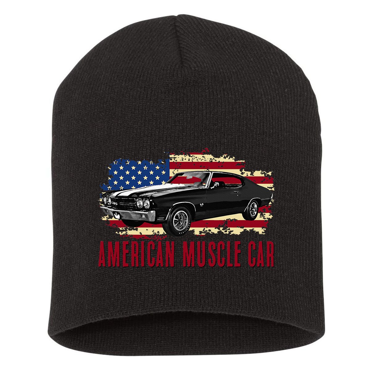 American Muscle Car Short Acrylic Beanie