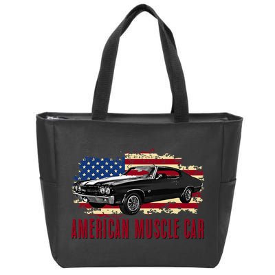American Muscle Car Zip Tote Bag