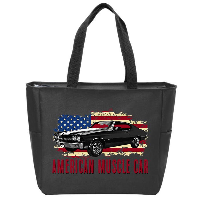 American Muscle Car Zip Tote Bag