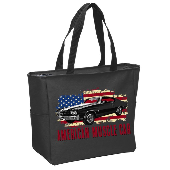 American Muscle Car Zip Tote Bag