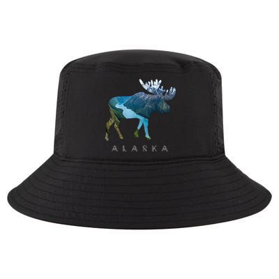 Alaska Moose Chugach National Forest State Park Souvenir Cool Comfort Performance Bucket Hat