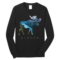 Alaska Moose Chugach National Forest State Park Souvenir Long Sleeve Shirt