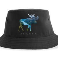 Alaska Moose Chugach National Forest State Park Souvenir Sustainable Bucket Hat