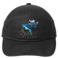 Alaska Moose Chugach National Forest State Park Souvenir 7-Panel Snapback Hat