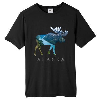 Alaska Moose Chugach National Forest State Park Souvenir Tall Fusion ChromaSoft Performance T-Shirt