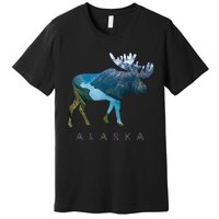 Alaska Moose Chugach National Forest State Park Souvenir Premium T-Shirt