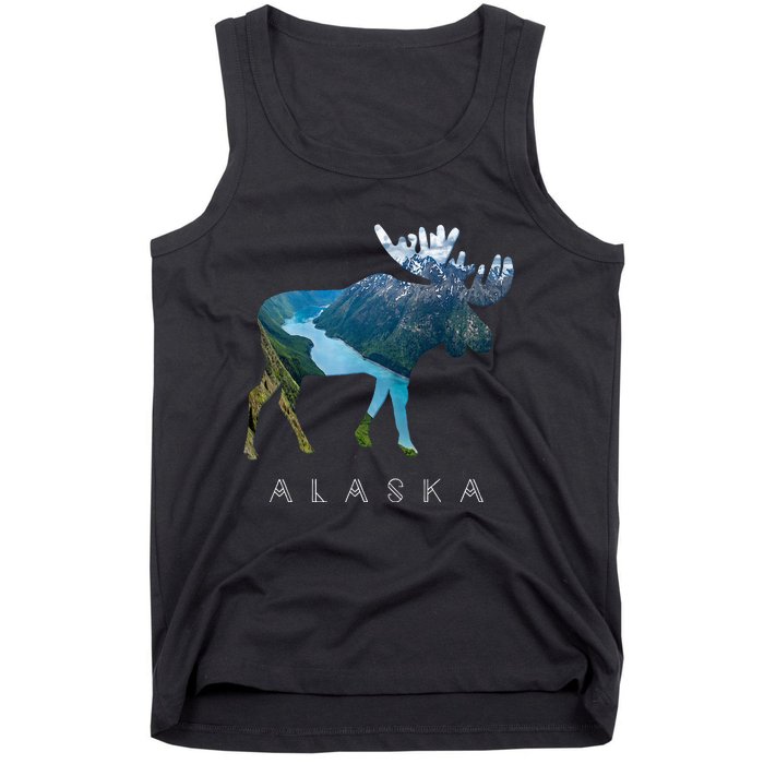 Alaska Moose Chugach National Forest State Park Souvenir Tank Top