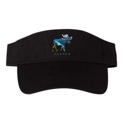 Alaska Moose Chugach National Forest State Park Souvenir Valucap Bio-Washed Visor