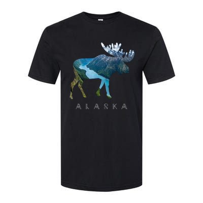 Alaska Moose Chugach National Forest State Park Souvenir Softstyle CVC T-Shirt