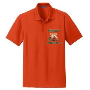 Adorable Meowy Christmas Xmas Holiday Kitty Kittens Gift Dry Zone Grid Polo