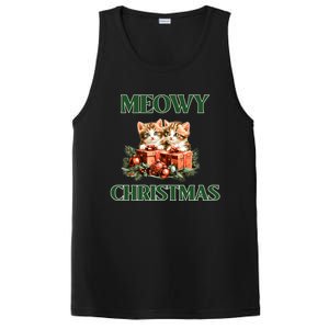 Adorable Meowy Christmas Xmas Holiday Kitty Kittens Gift PosiCharge Competitor Tank