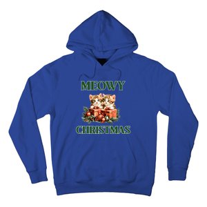 Adorable Meowy Christmas Xmas Holiday Kitty Kittens Gift Hoodie