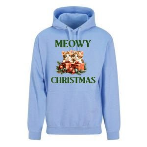 Adorable Meowy Christmas Xmas Holiday Kitty Kittens Gift Unisex Surf Hoodie