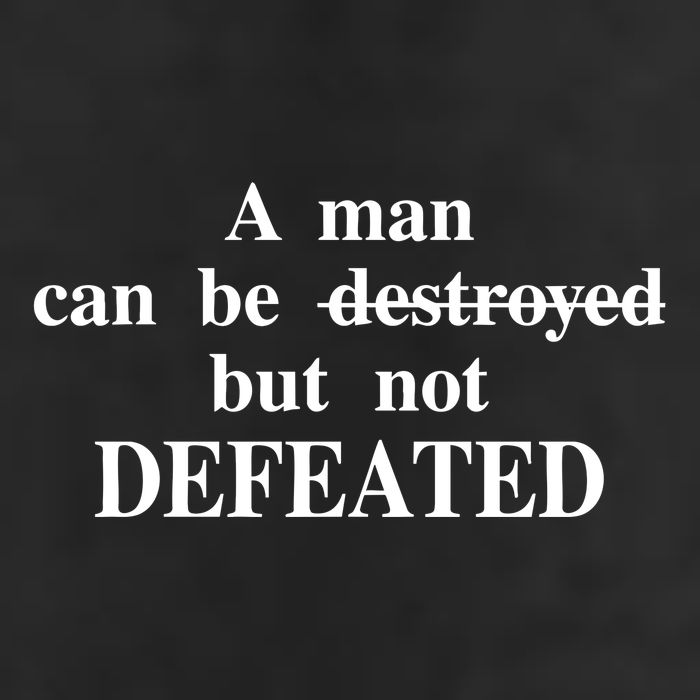A Man Can Be Destroyed But Not Defeated Cool Comfort Performance Bucket Hat