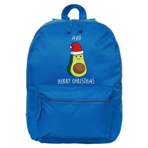 Avo Merry Christmas Meaningful Gift Funny Avocado Xmas Sweater Meaningful Gift 16 in Basic Backpack