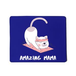 Amazing Mama Cat Yoga Mom Cute Gift Mousepad