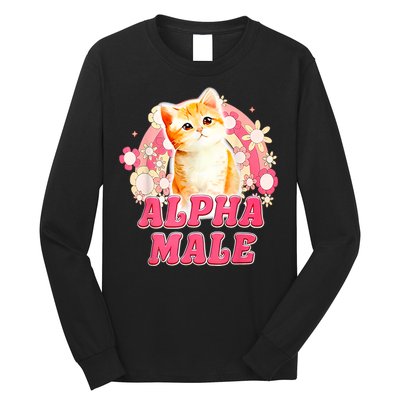 Alpha Male Cat Kitten Funny Long Sleeve Shirt