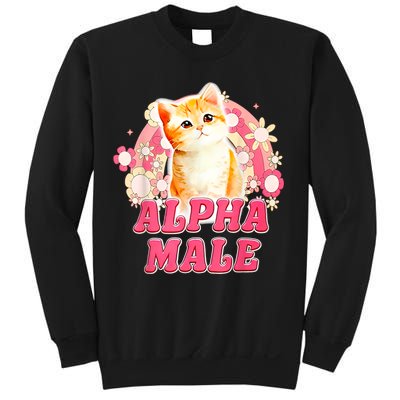 Alpha Male Cat Kitten Funny Sweatshirt