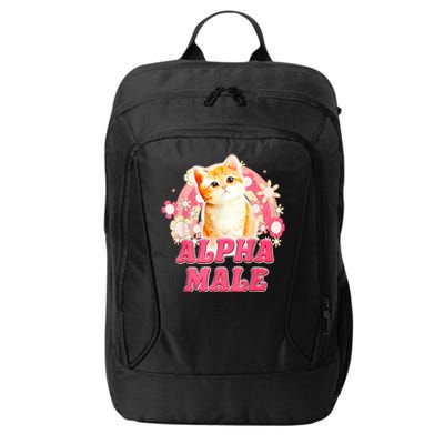 Alpha Male Cat Kitten Funny City Backpack