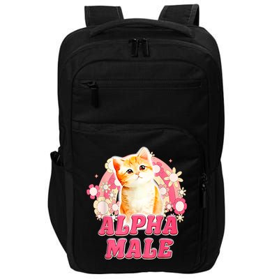Alpha Male Cat Kitten Funny Impact Tech Backpack