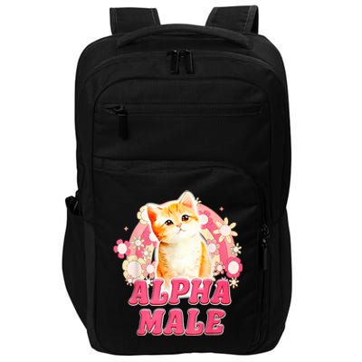 Alpha Male Cat Kitten Funny Impact Tech Backpack