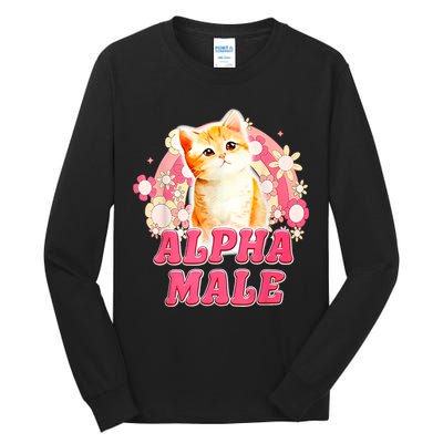 Alpha Male Cat Kitten Funny Tall Long Sleeve T-Shirt