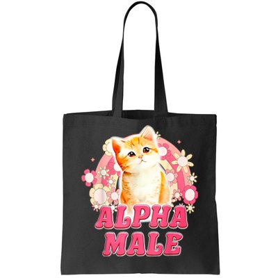 Alpha Male Cat Kitten Funny Tote Bag