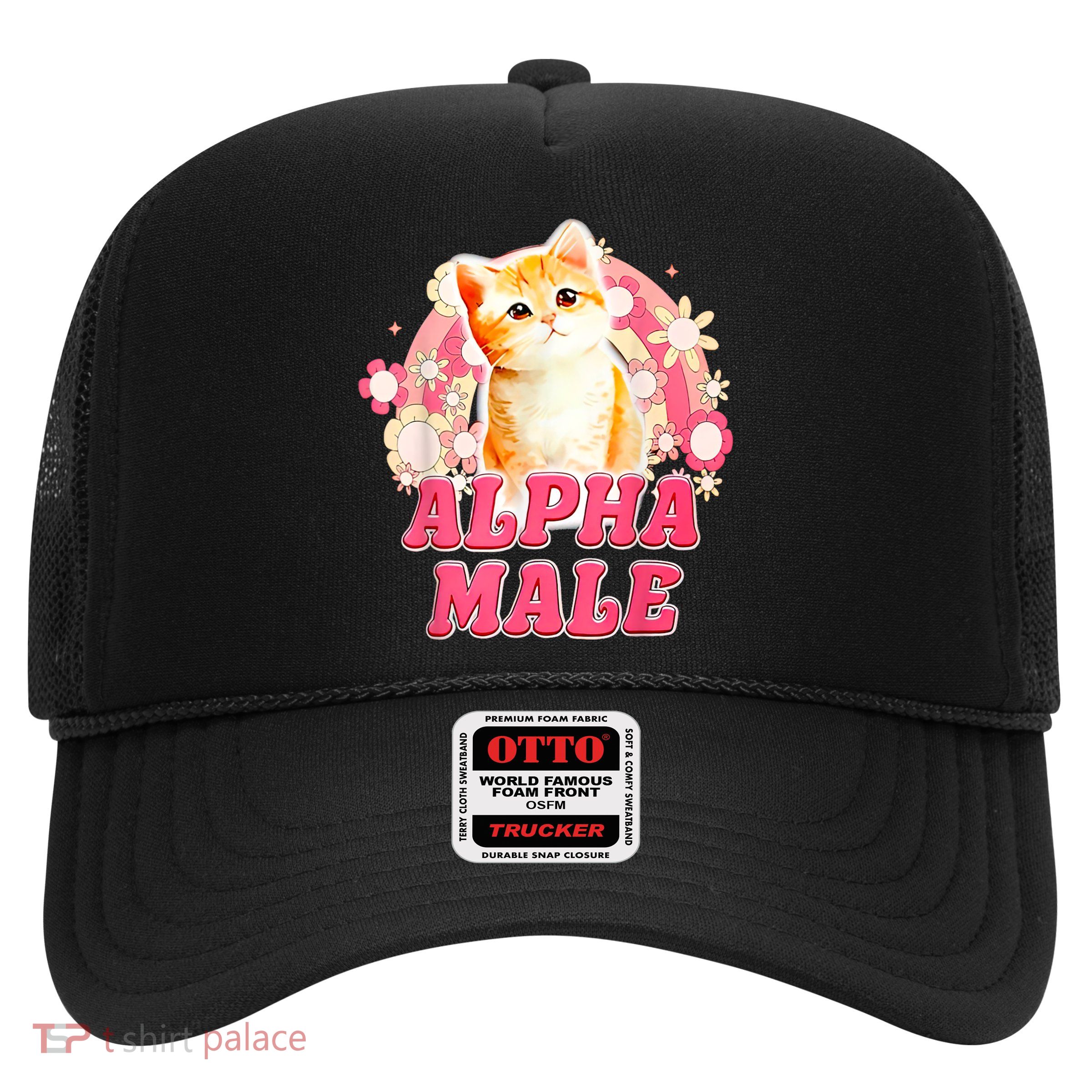Alpha Male Cat Kitten Funny Trucker Hat