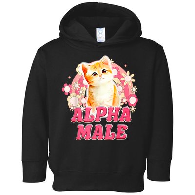 Alpha Male Cat Kitten Funny Toddler Hoodie