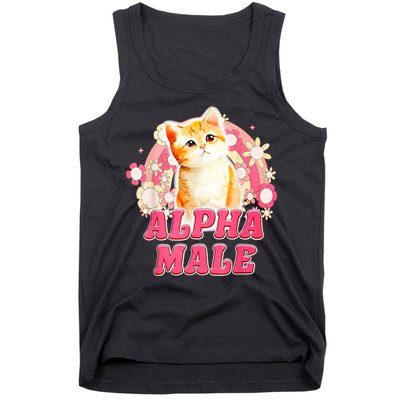 Alpha Male Cat Kitten Funny Tank Top
