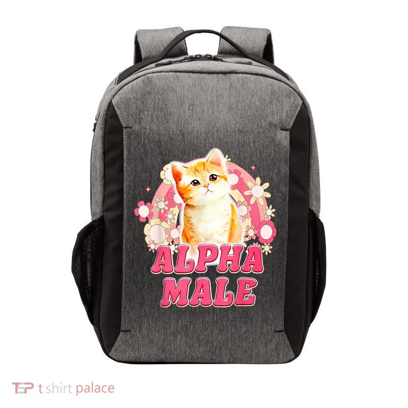 Alpha Male Cat Kitten Funny Vector Backpack