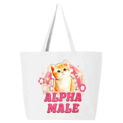 Alpha Male Cat Kitten Funny 25L Jumbo Tote