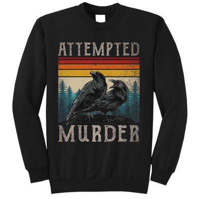 Attempted Murder Crows & Edgar Allen Poe Sweatshirt