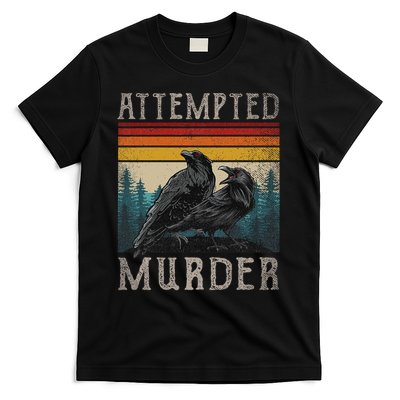 Attempted Murder Crows & Edgar Allen Poe T-Shirt