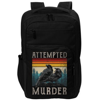 Attempted Murder Crows & Edgar Allen Poe Impact Tech Backpack