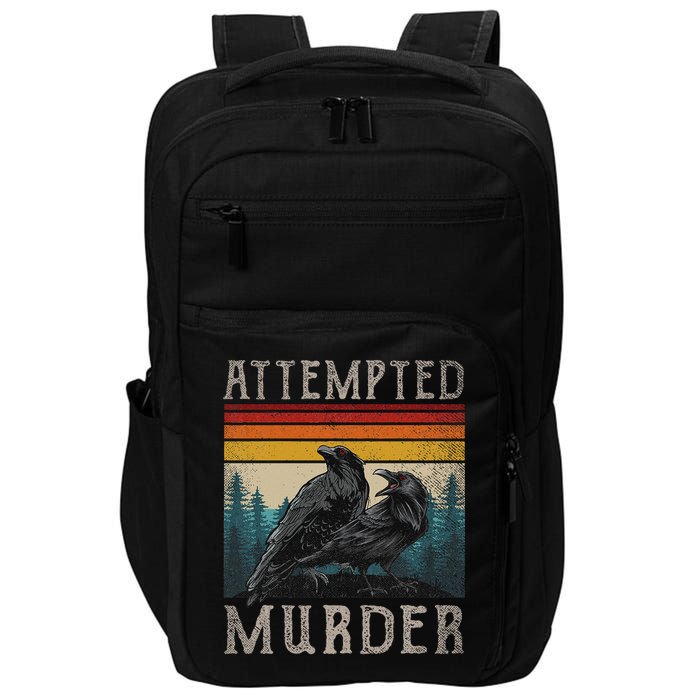 Attempted Murder Crows & Edgar Allen Poe Impact Tech Backpack